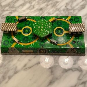 Vintage European car and bus metal toy